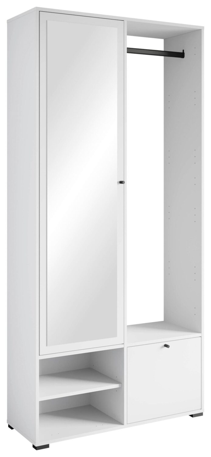 Wohnli Möbelsuche - Garderobe Dino ca. 90x190 cm Weiß