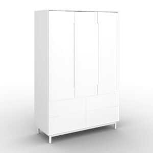 Wohnli Möbelsuche - Drehtürenschrank Marlo Weiß ca. 148x223x60 cm