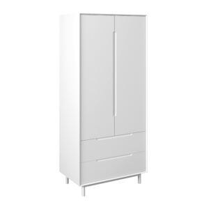 Wohnli Möbelsuche - Drehtürenschrank Marlo Weiß ca. 100x223x60 cm