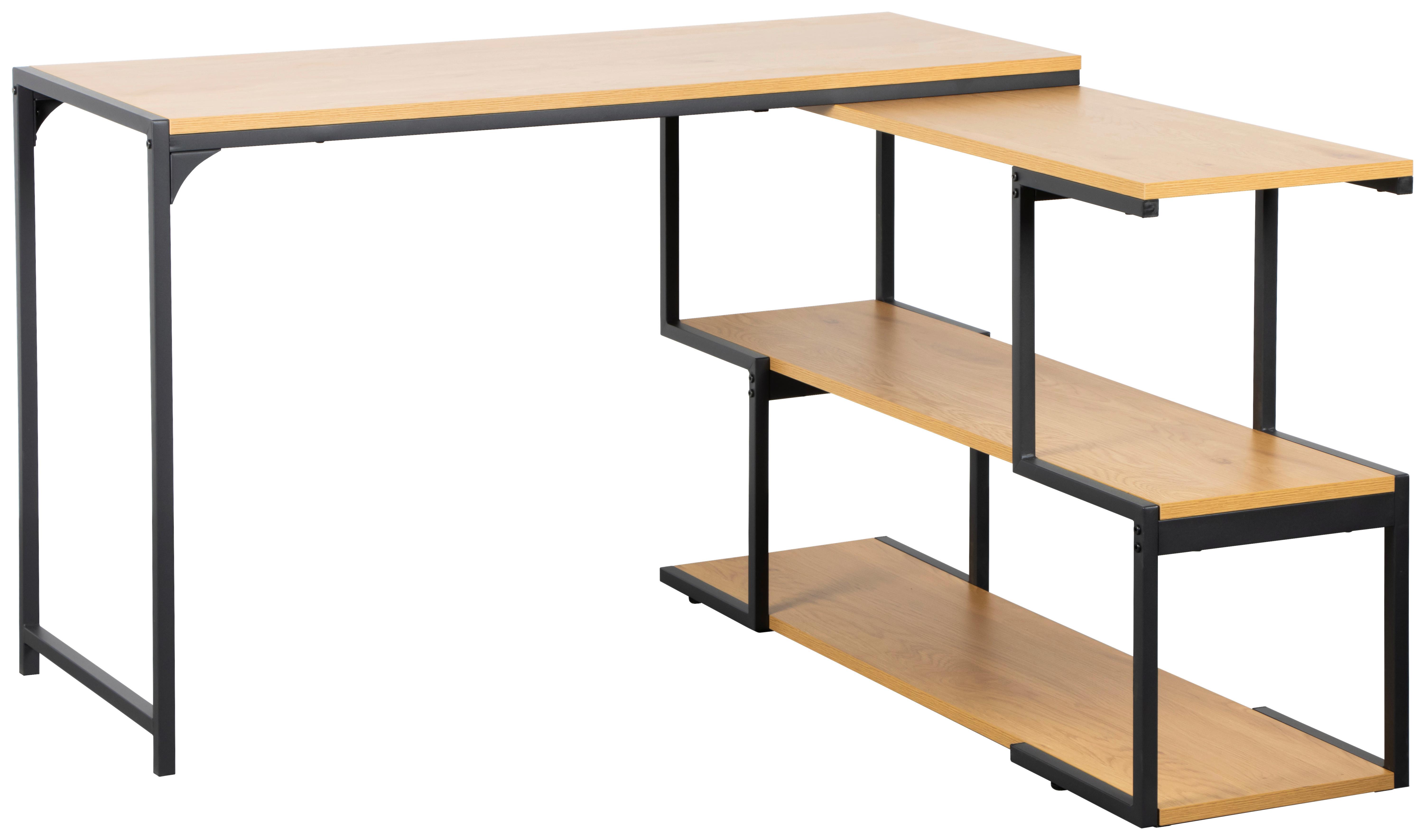 wohnli-moebel-suche-002798035401 Wohnli Möbelsuche - Schreibtisch Hendrik Eichefarben/Schwarz