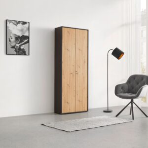 Türenset Mister Office Eiche Artisan Holzwerkstoff Mömax Möbel > Schränke Schwarz
