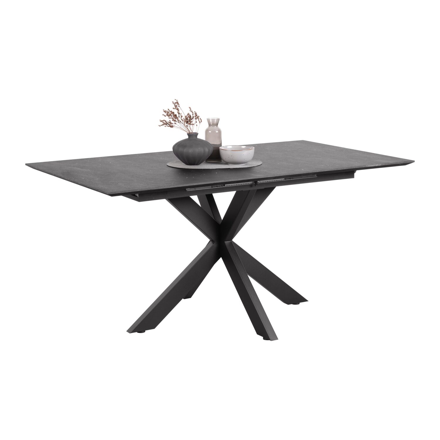 wohnli-moebel-suche-002808015401 Wohnli Möbelsuche - Ausziehtisch Dinner Konzept 3 Schwarz ca. 160x74