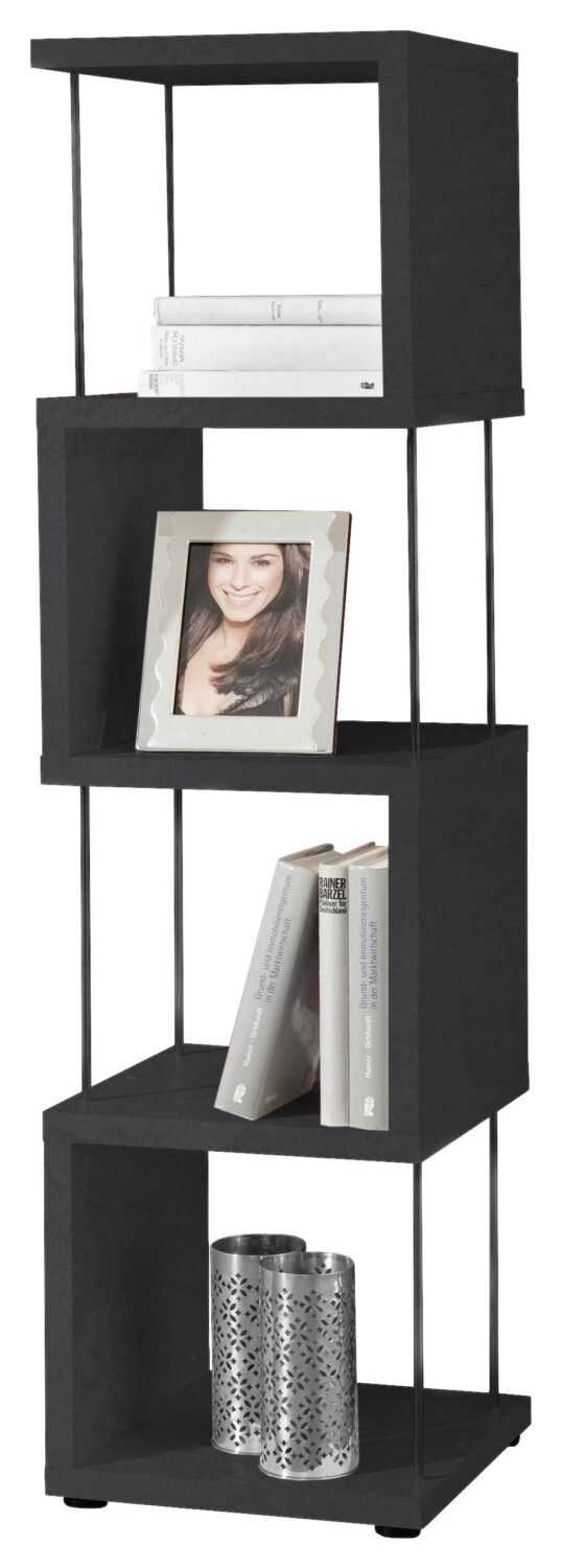 Wohnli Möbelsuche - Standregal Sticks Schwarzstahl