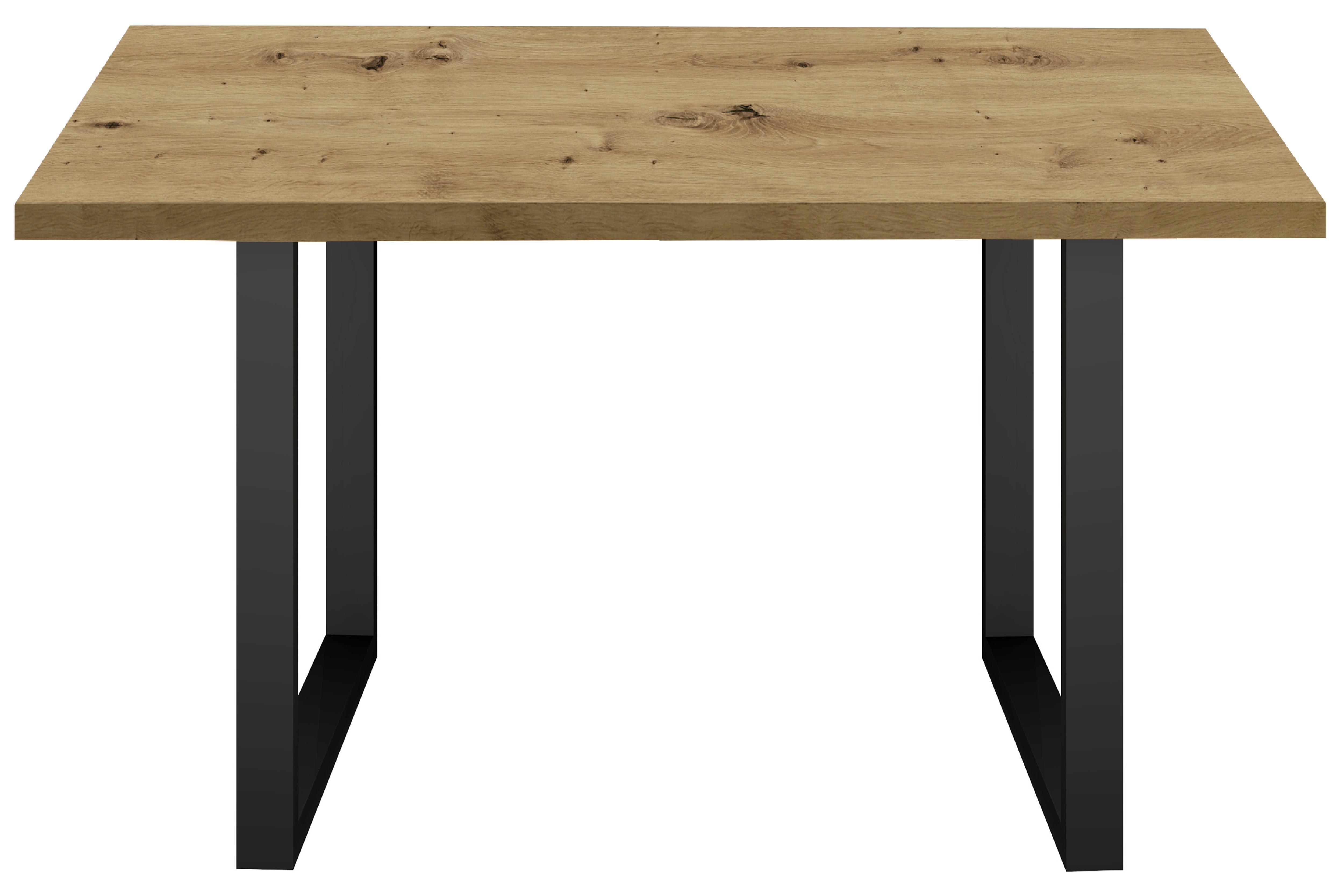 wohnli-moebel-suche-002808030901-1 Esstisch Dinner Schwarz/Eiche Echtholz ca. 140x90x78 Metall, Holzwerkstoff Mömax Möbel > Tische > Esstische Schwarz