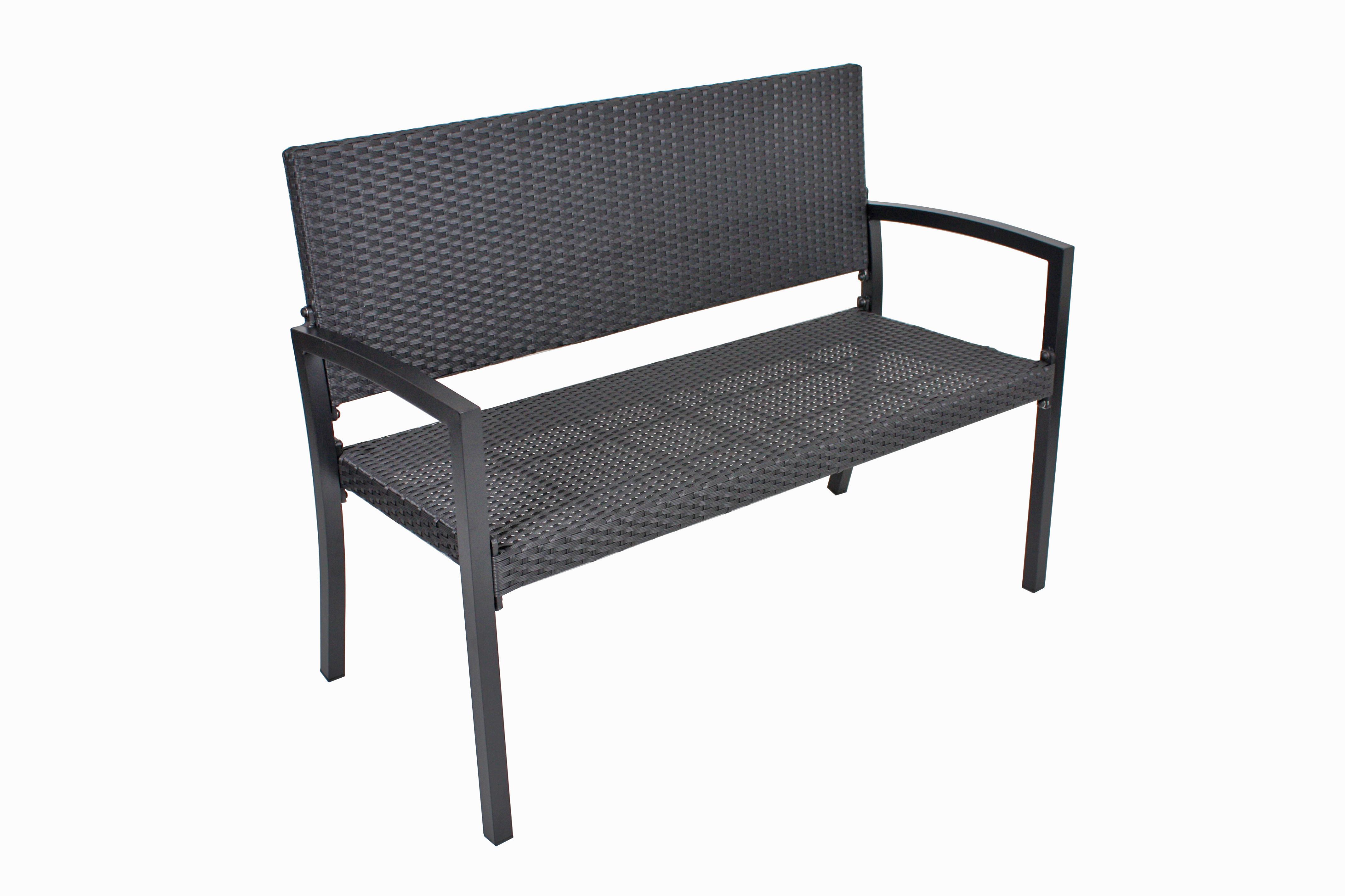 wohnli-moebel-suche-002836009003 Wohnli Möbelsuche - Sitzbank mit Lehne Schwarz Sanremo B:116 cm