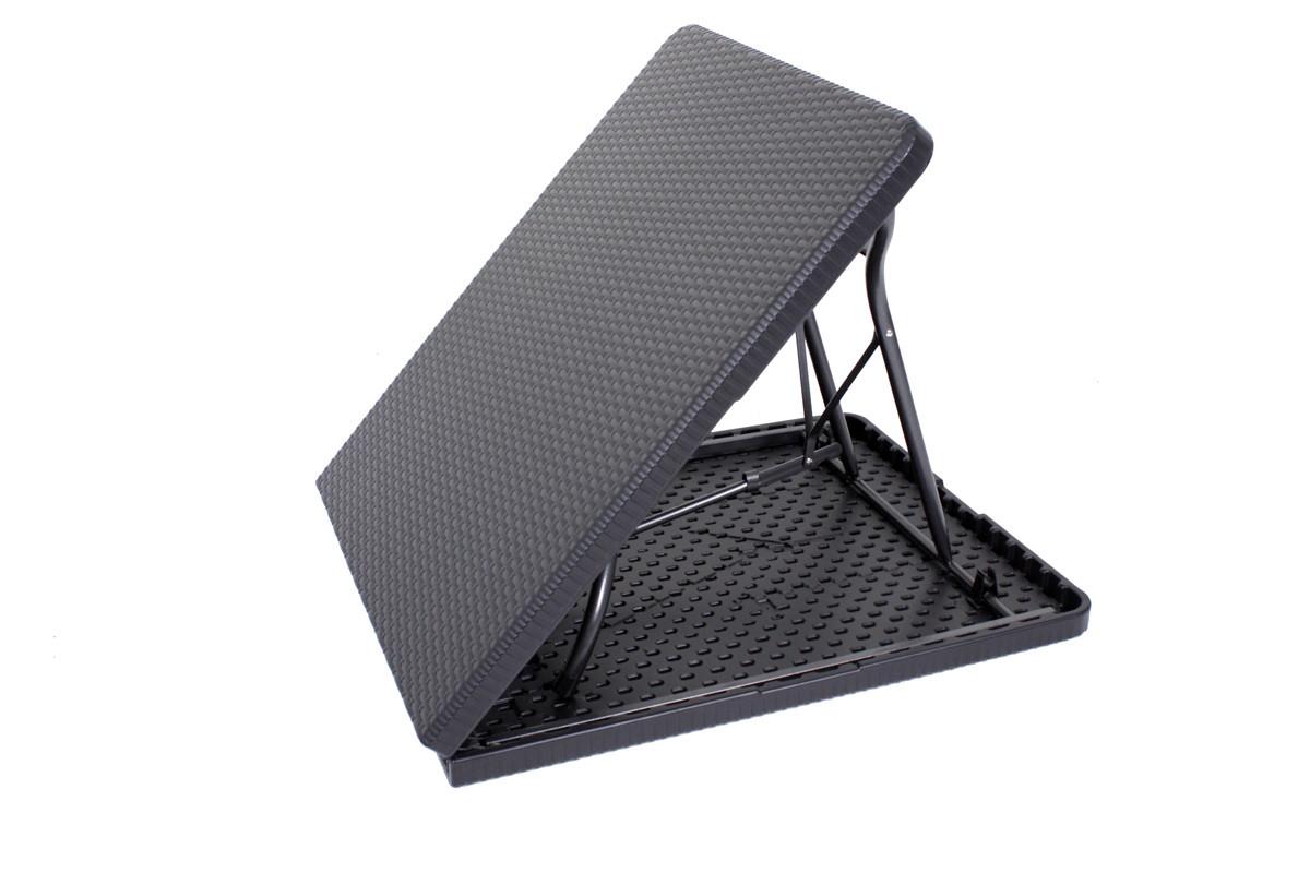 Gartenklapptisch Ventana ca. 180x75 cm Schwarz Metall, Kunststoff Gardenson Garten & Outdoor > Balkonmöbel > Balkontische Schwarz