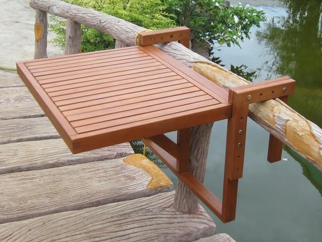 Balkonhängetisch Berkeley ca. 65x64x52 cm Holz geölt Holz Gardenson Garten & Outdoor > Balkonmöbel > Balkontische Braun