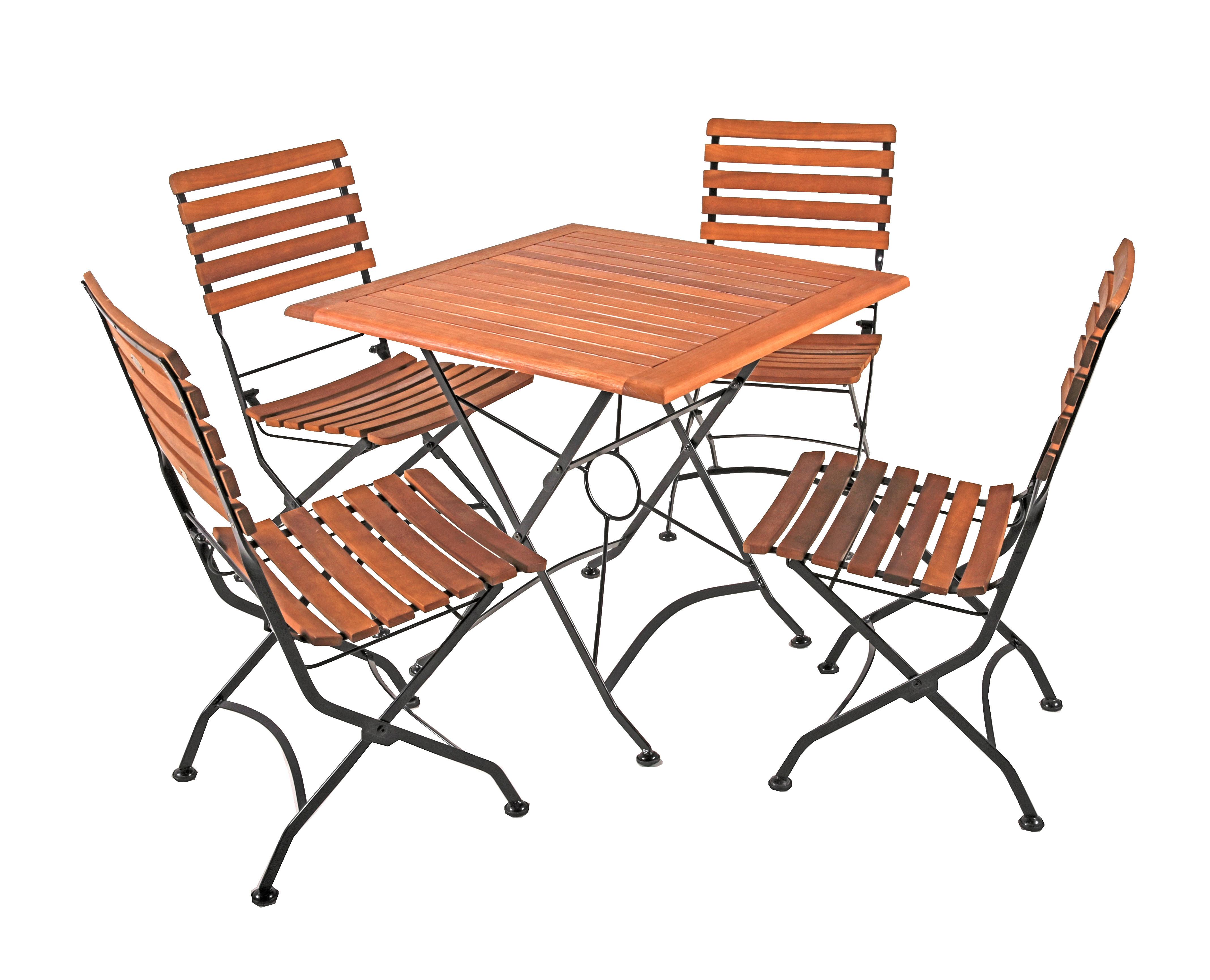 Wohnli Möbelsuche - Gartenmöbel-Set Wien 5-tlg. klappbar Holz