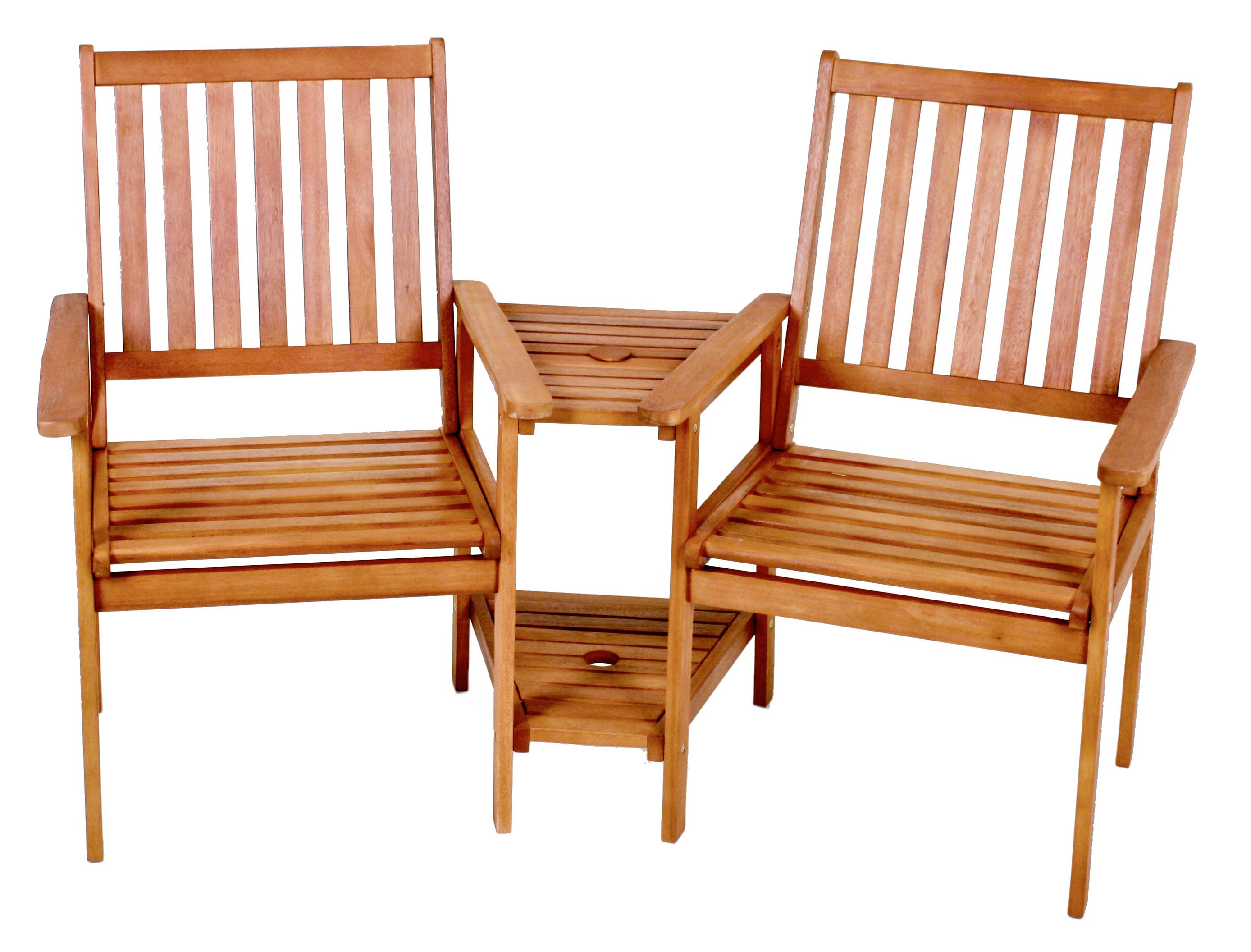 Wohnli Möbelsuche - Gartenset Holz Edison ca. 260x96x77 cm geölt