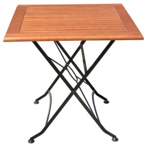 wohnli-moebel-suche-002836045301-1 Gartentisch Wien Holz/Schwarz klappbar Holz, Metall Gardenson Garten & Outdoor > Gartenmöbel > Gartentische > Gartenesstische Braun