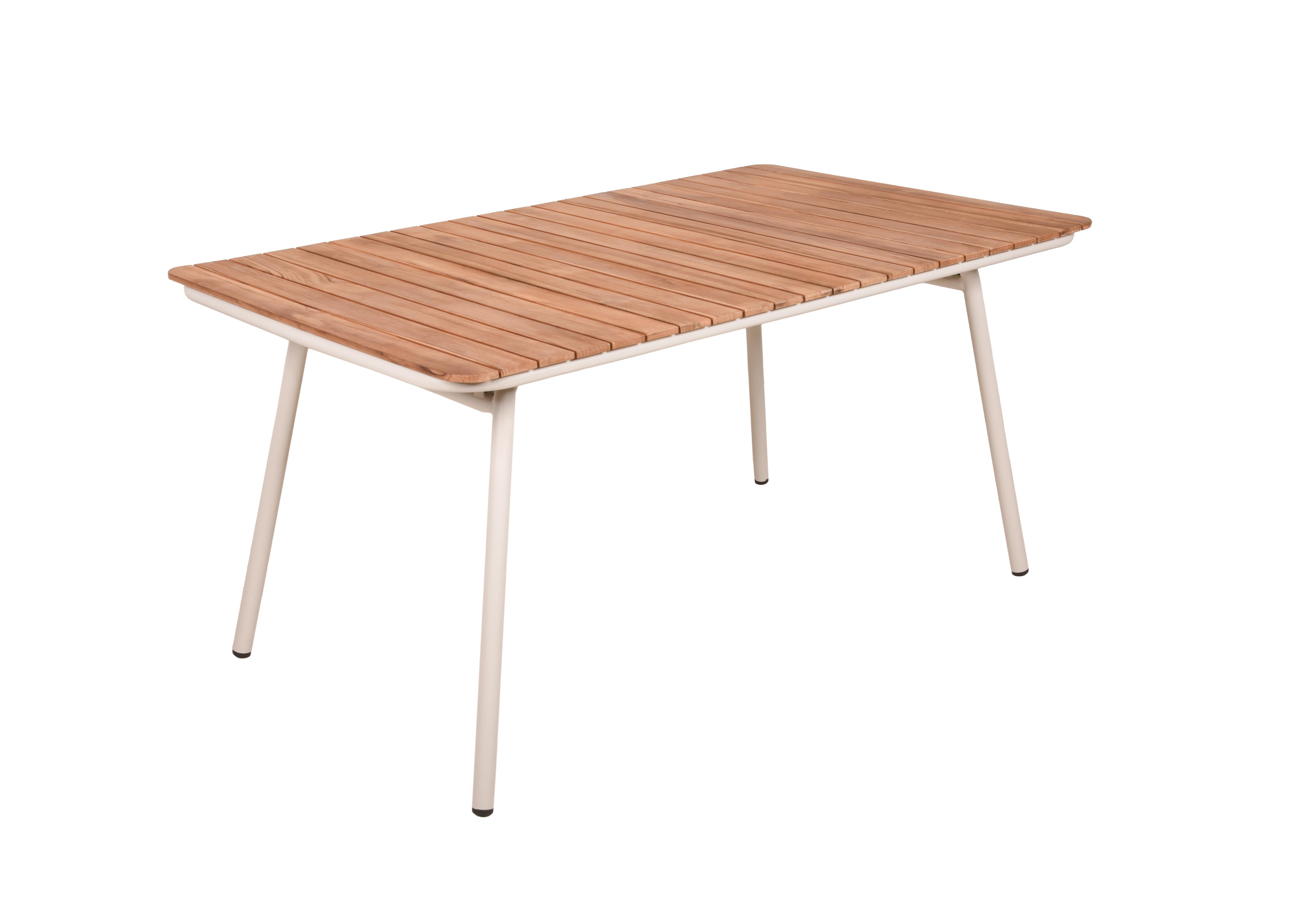 Wohnli Möbelsuche - Gartentisch Carmel Teak/Weiß klappbar