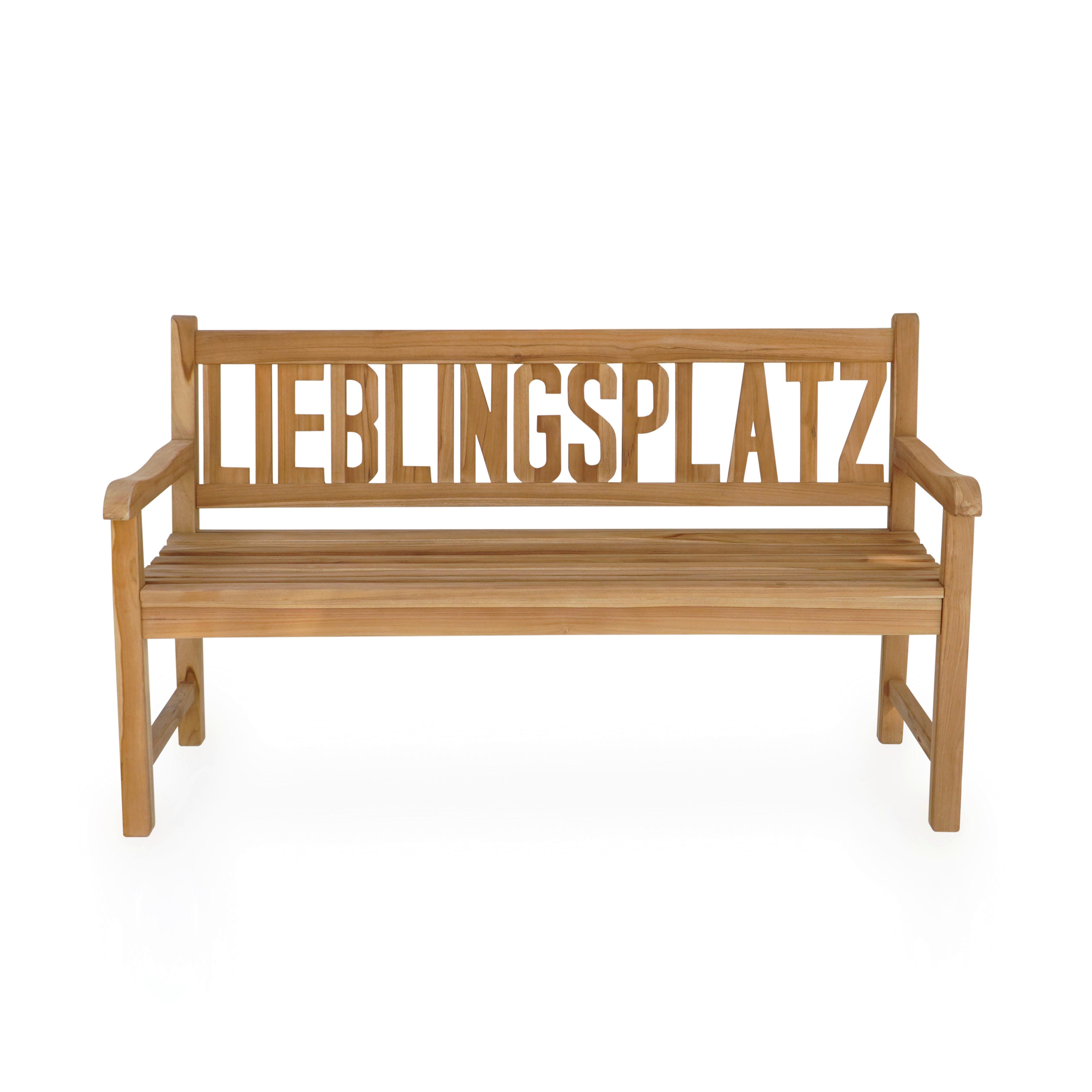 Wohnli Möbelsuche - Gartenbank Lieblingsplatz Teak