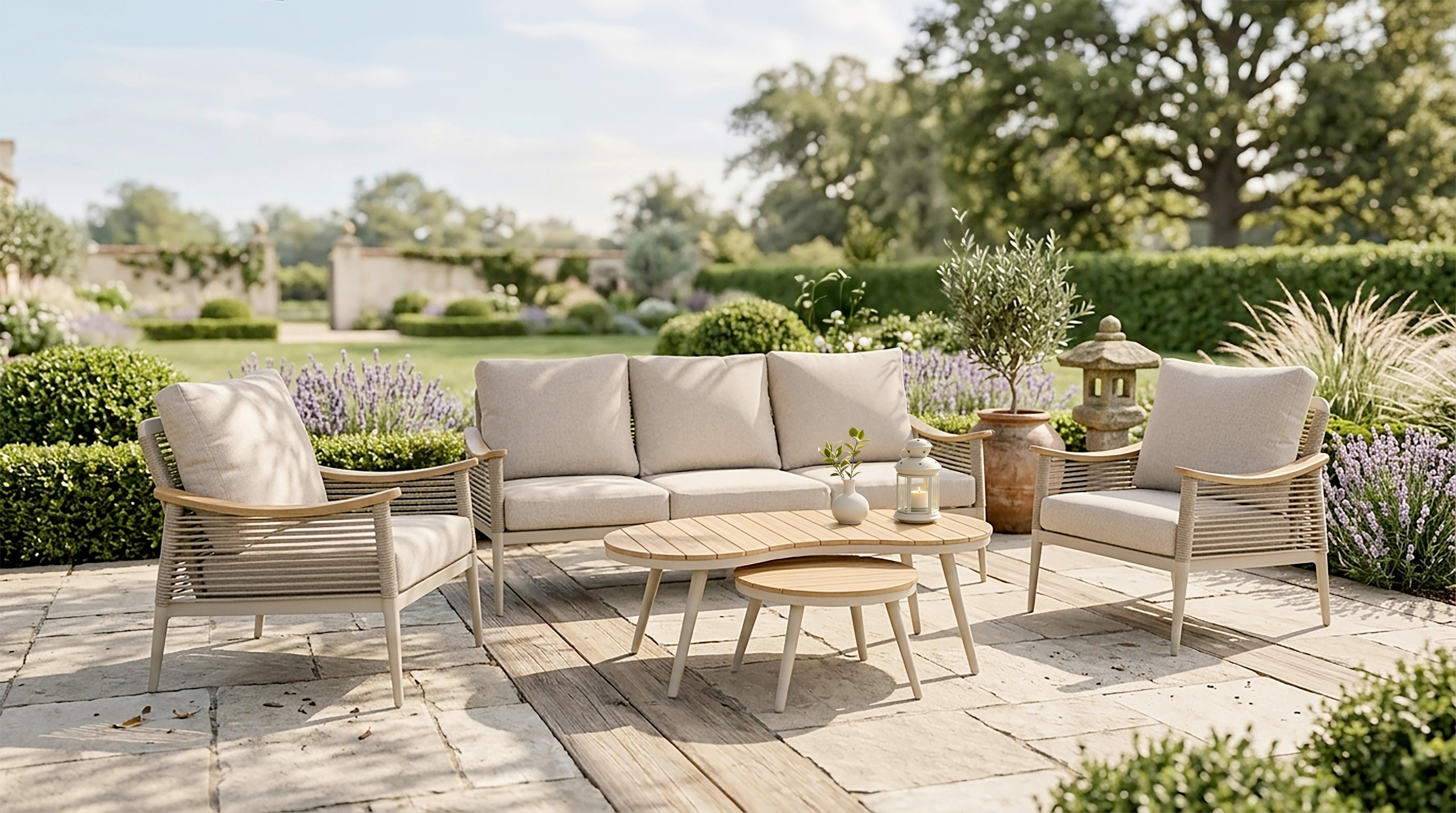 Wohnli Möbelsuche - GARTENSET LOUNGE-GRUPPE TULUM