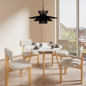 Wohnli Möbelsuche - Esstisch John Weiß MDF Ø ca. 100 cm