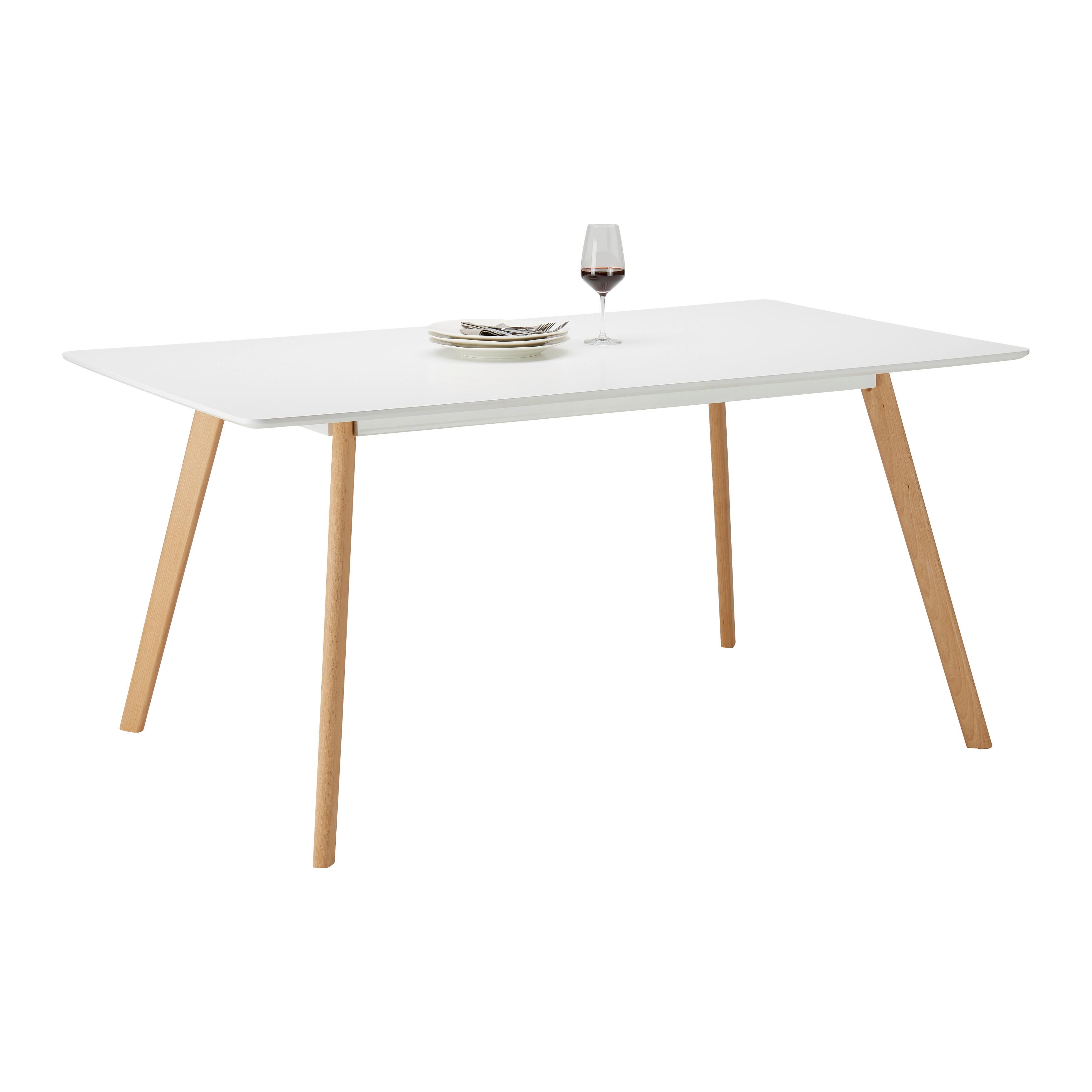 Wohnli Möbelsuche - Esstisch Frieda in Holz Buche massiv ca. 160x75 cm