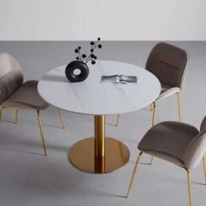 wohnli-moebel-suche-002948001801-1 Esstisch Mirac Weiß/Goldfarben Metall, Stein, Holzwerkstoff Mömax Möbel > Tische > Esstische > Esstische rund Weiß
