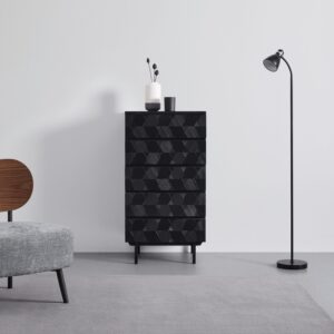 Kommode Roma ca. 54x130 cm MDF Schwarz Holz Bessagi Home Möbel > Kommoden & Schubladenschränke > Kommoden Schwarz