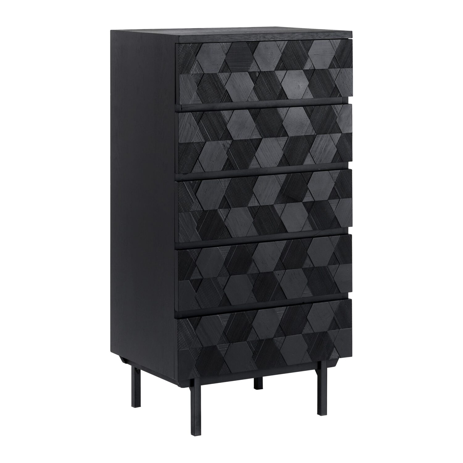 Wohnli Möbelsuche - Kommode Roma ca. 54x130 cm MDF Schwarz