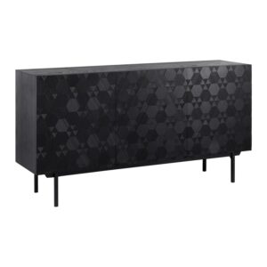 Wohnli Möbelsuche - Sideboard Roma ca. 150x78 cm MDF Schwarz