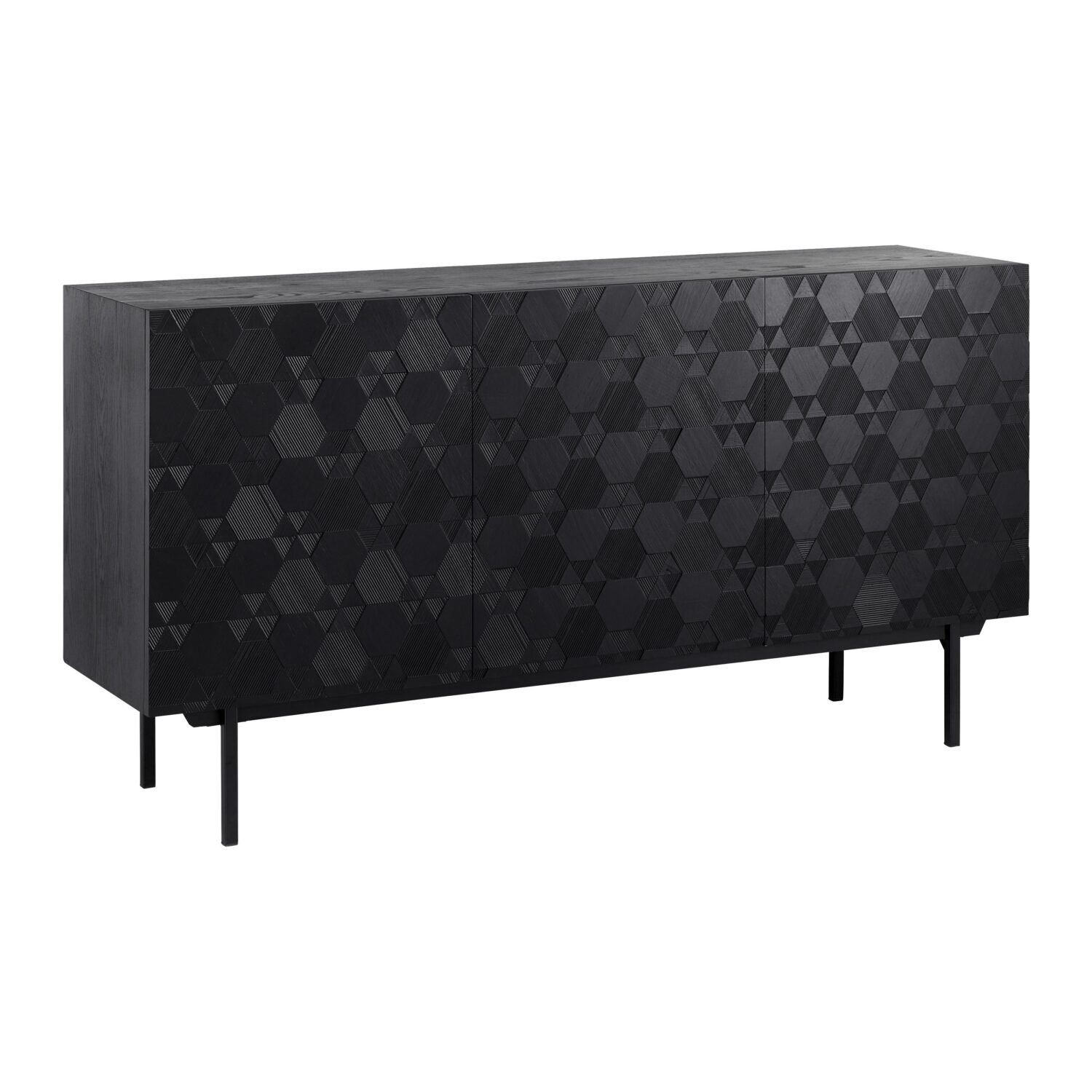 Wohnli Möbelsuche - Sideboard Roma ca. 150x78 cm MDF Schwarz