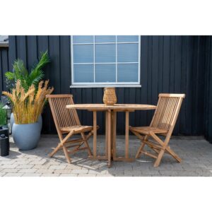 Gartentisch Huelva Teak klappbar Holz Gardenson Garten & Outdoor > Gartenmöbel > Gartentische > Gartenesstische Braun