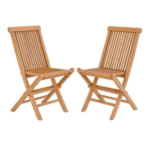 wohnli-moebel-suche-003004022801 Wohnli Möbelsuche - Gartenstuhl-Set Teak klappbar 2er-Set