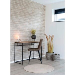 Schreibtisch Vita Desk Eichefarben/Schwarz Metall, Holzwerkstoff MID.YOU Möbel > Tische > Schreibtische > Schreibtische Schwarz