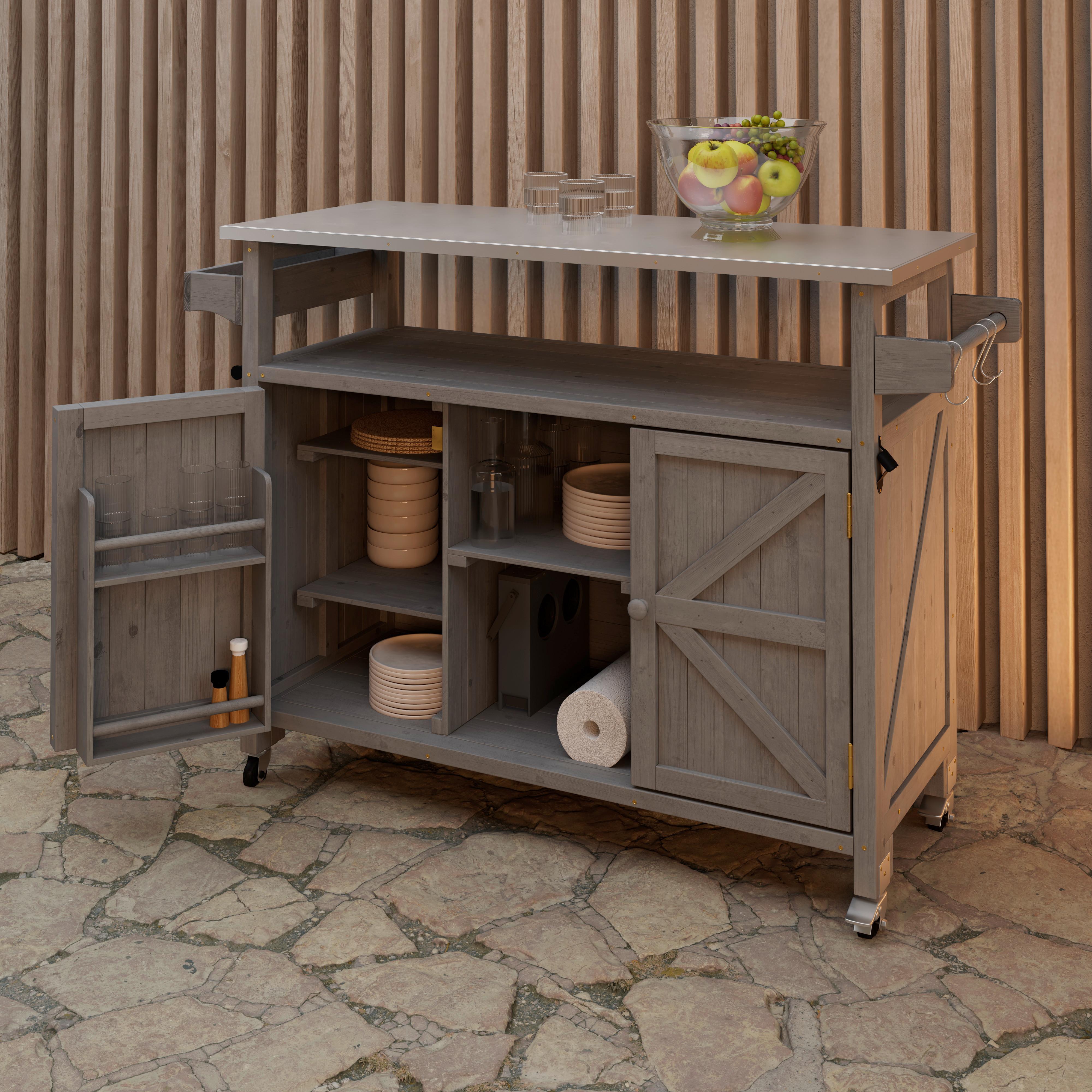 wohnli-moebel-suche-003496002301 Wohnli Möbelsuche - Gartenschrank Jada Grau aus Echtholz