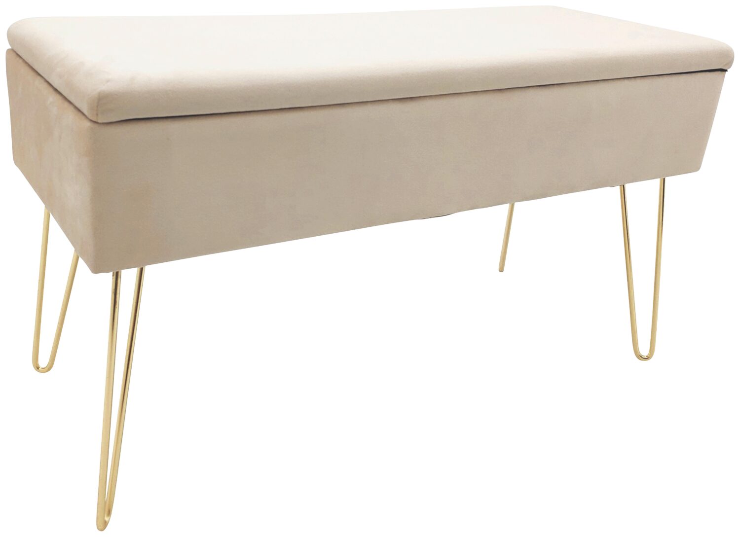 wohnli-moebel-suche-003504021902 Wohnli Möbelsuche - Hockerbank Scarlett Creme H: 42 cm mit Stauraum