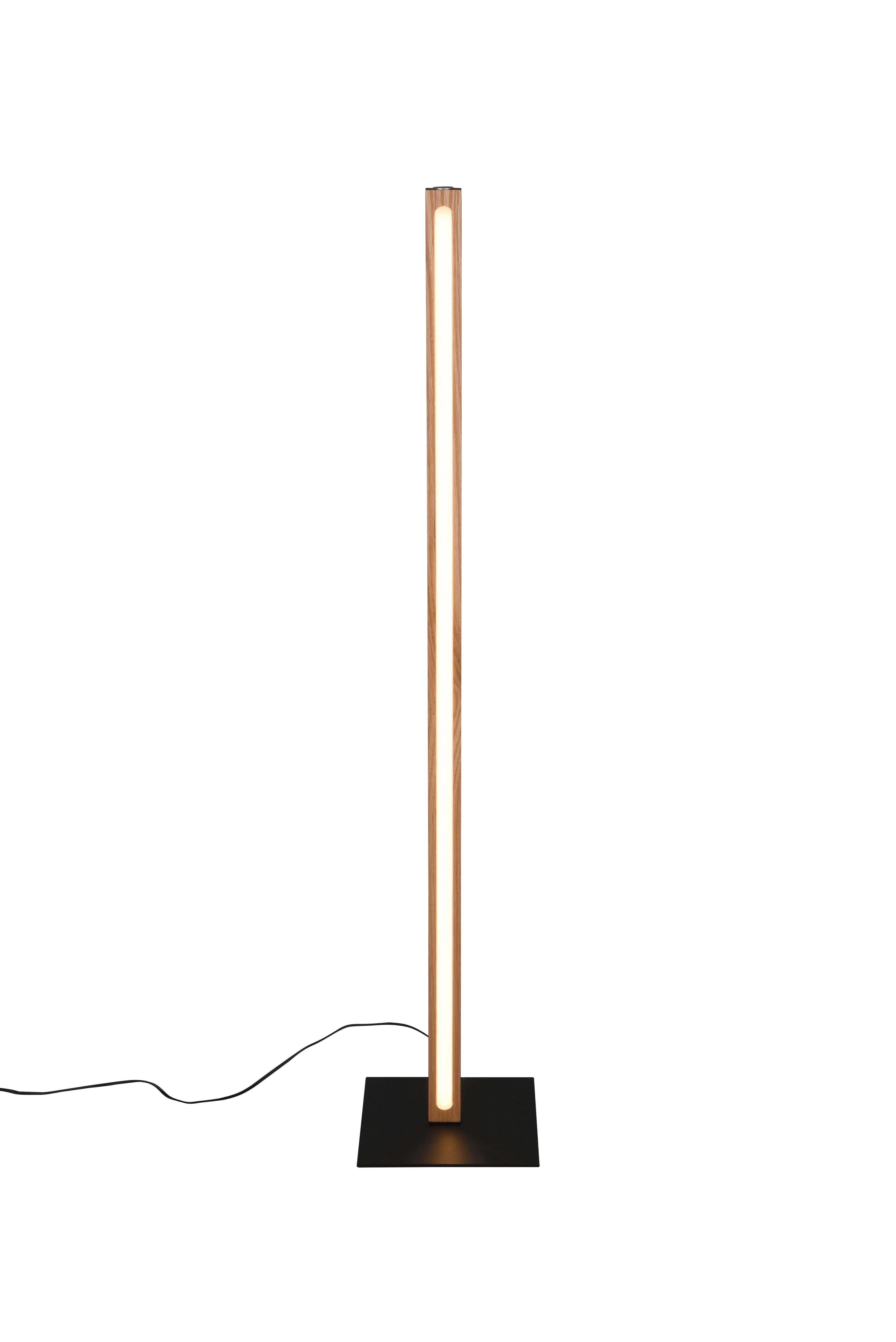 wohnli-moebel-suche-004102166401 Wohnli Möbelsuche - LED-Stehleuchte Bellari Schwarz/Eiche max. 20 Watt