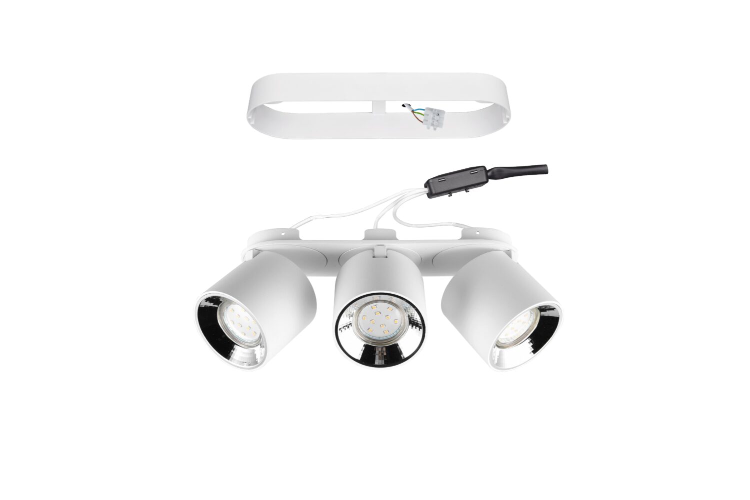 Strahler Guayana Weiß max. 10 Watt Metall Trio Leuchten Lampen & Leuchten > Deckenleuchten Weiß