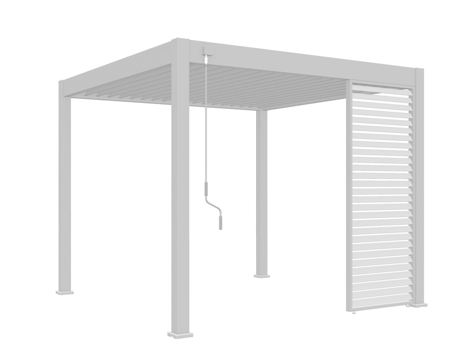 wohnli-moebel-suche-004304000202 Wohnli Möbelsuche - Pavillon-Seitenteil ca. 113x235 cm Aluminium Weiß