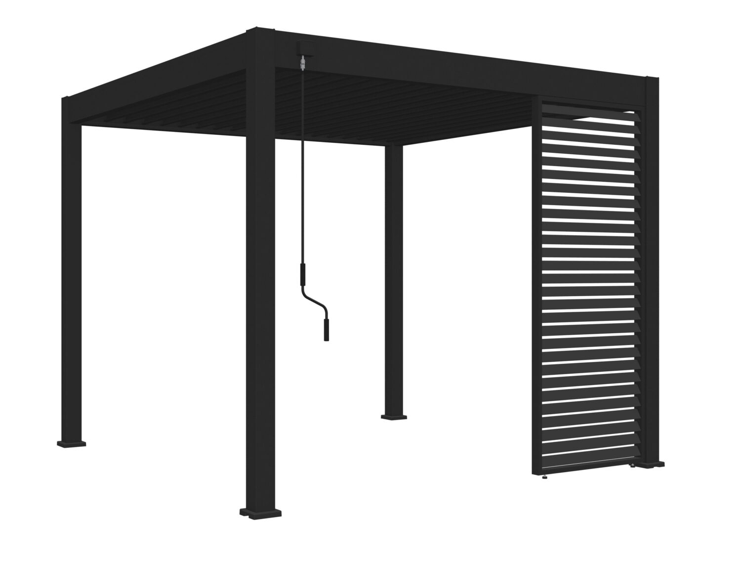 wohnli-moebel-suche-004304001801 Wohnli Möbelsuche - Pavillon-Seitenteil ca. 93x235 cm Anthrazit