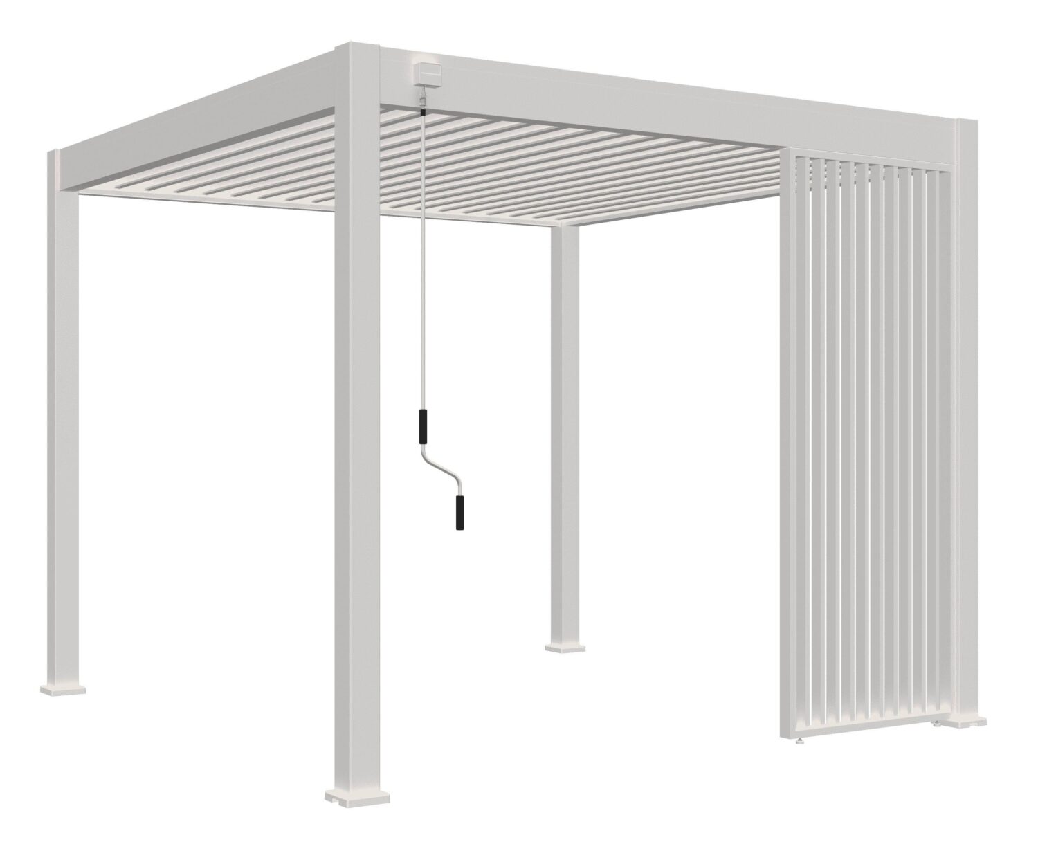 wohnli-moebel-suche-004304002402 Wohnli Möbelsuche - Pavillon-Seitenteil ca. 93x235 cm Aluminium Weiß