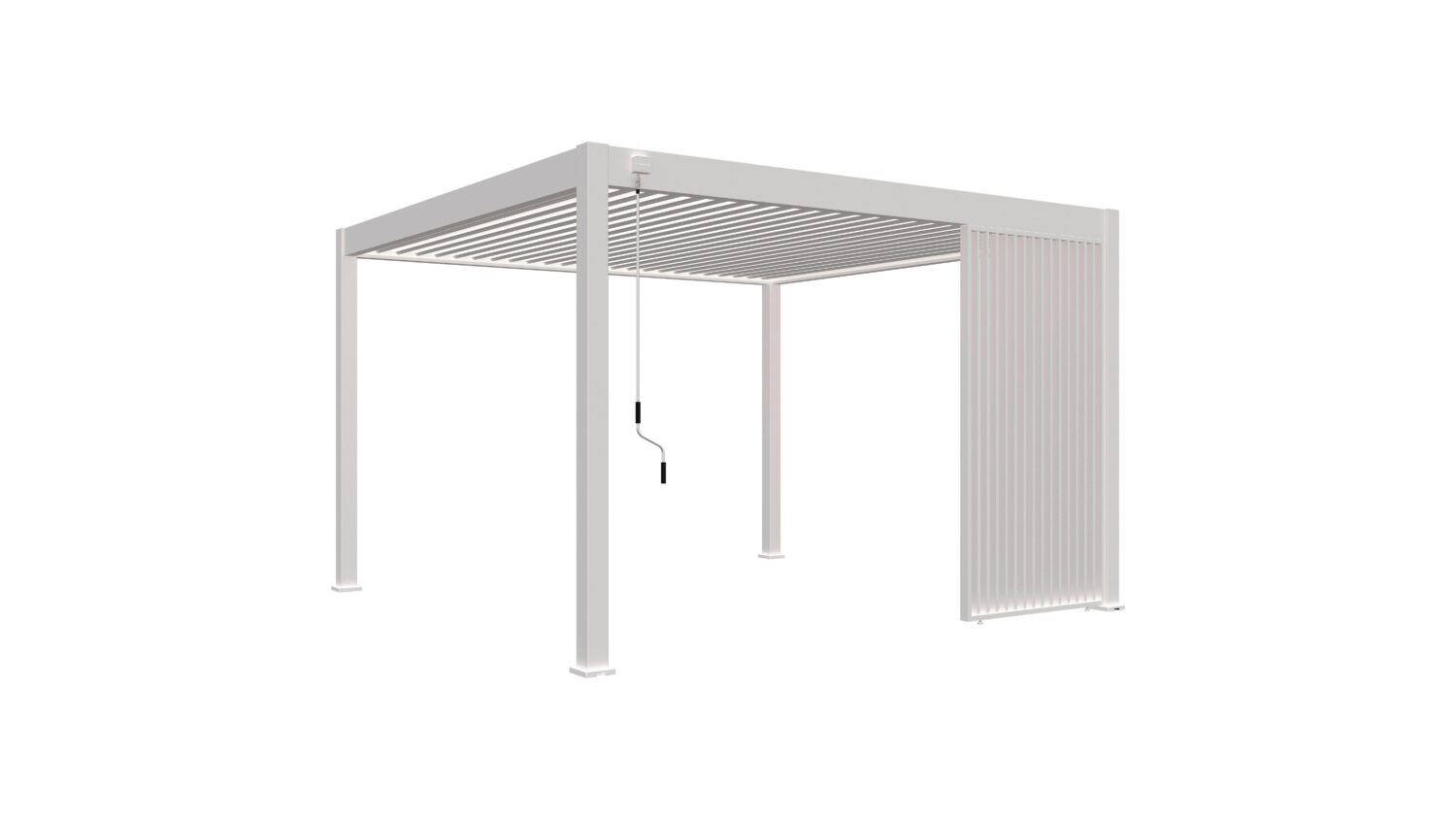 wohnli-moebel-suche-004304002502 Wohnli Möbelsuche - Pavillon-Seitenteil ca. 113x235 cm Aluminium Weiß