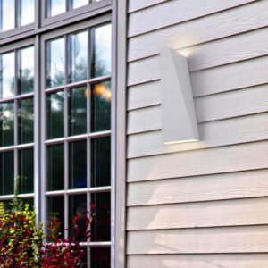 wohnli-moebel-suche-004353004801-1 Außenwandleuchte Times Square Weiß max. 6 Watt Wandlampe Metall MAYTONI Lampen & Leuchten > Außenleuchten Weiß