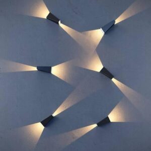 Außenwandleuchte Times Square Schwarz max. 6 Watt Wandlampe Metall MAYTONI Lampen & Leuchten > Außenleuchten Schwarz