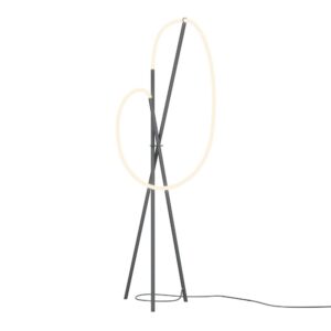 wohnli-moebel-suche-0043530390 Wohnli Möbelsuche - LED-Stehleuchte Crochet Schwarz/Weiß max.36 Watt