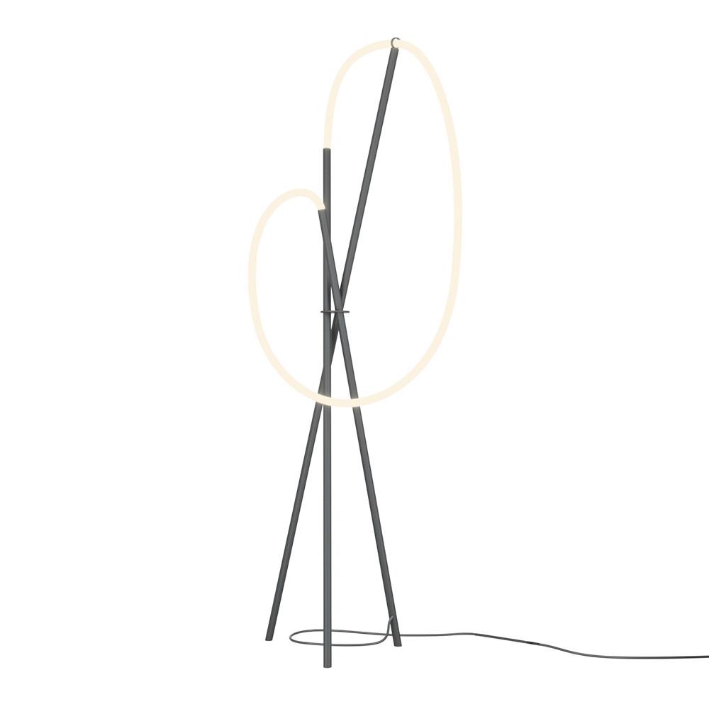 wohnli-moebel-suche-0043530390 Wohnli Möbelsuche - LED-Stehleuchte Crochet Schwarz/Weiß max.36 Watt