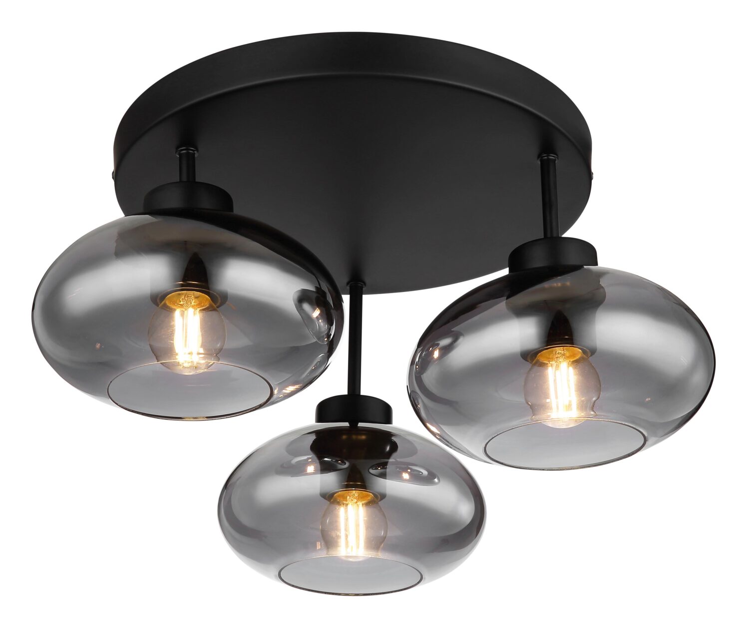 wohnli-moebel-suche-004558454202 Wohnli Möbelsuche - Deckenleuchte Shaun in Schwarz max. 40 Watt Deckenlampe