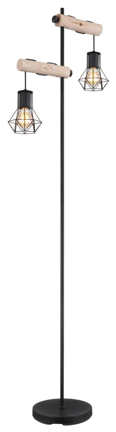 wohnli-moebel-suche-004558747102 Wohnli Möbelsuche - Stehleuchte Priska Naturfarben/Schwarz max. 40 W