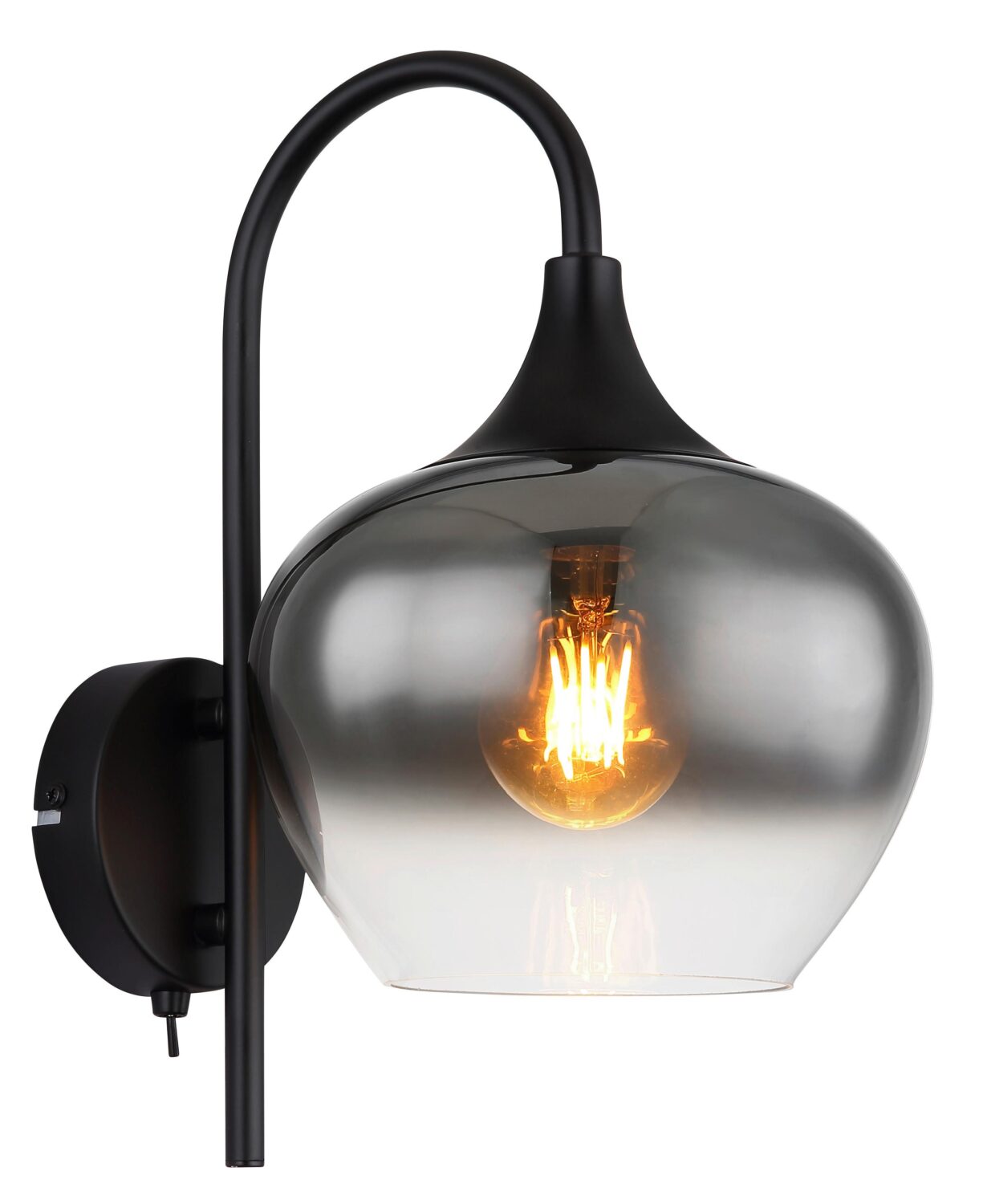 wohnli-moebel-suche-004558956506 Wohnli Möbelsuche - Wandleuchte Maxy in Rauchfarben max. 40 Watt Wandlampe