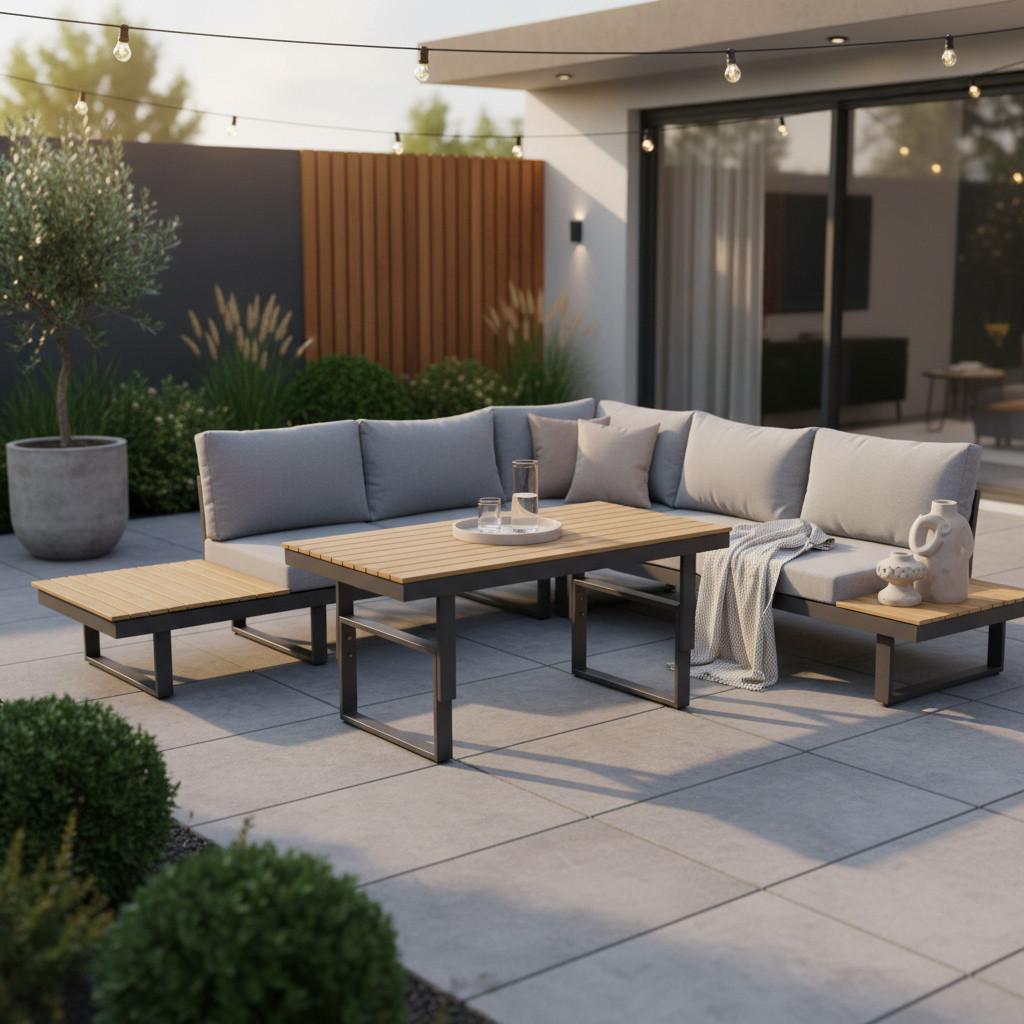 wohnli-moebel-suche-004654064801 Wohnli Möbelsuche - Loungegarnitur San Jose Akazie massiv mit Kissen