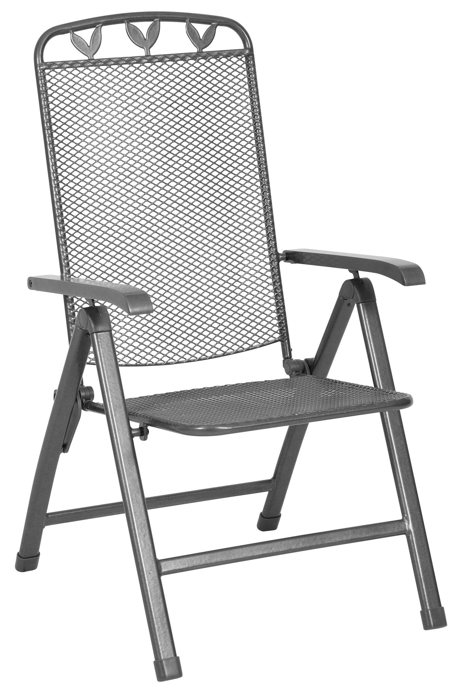 Gartensessel Toulouse Grau Metall Metall Gardenson Garten & Outdoor > Gartenmöbel > Gartenstühle Grau