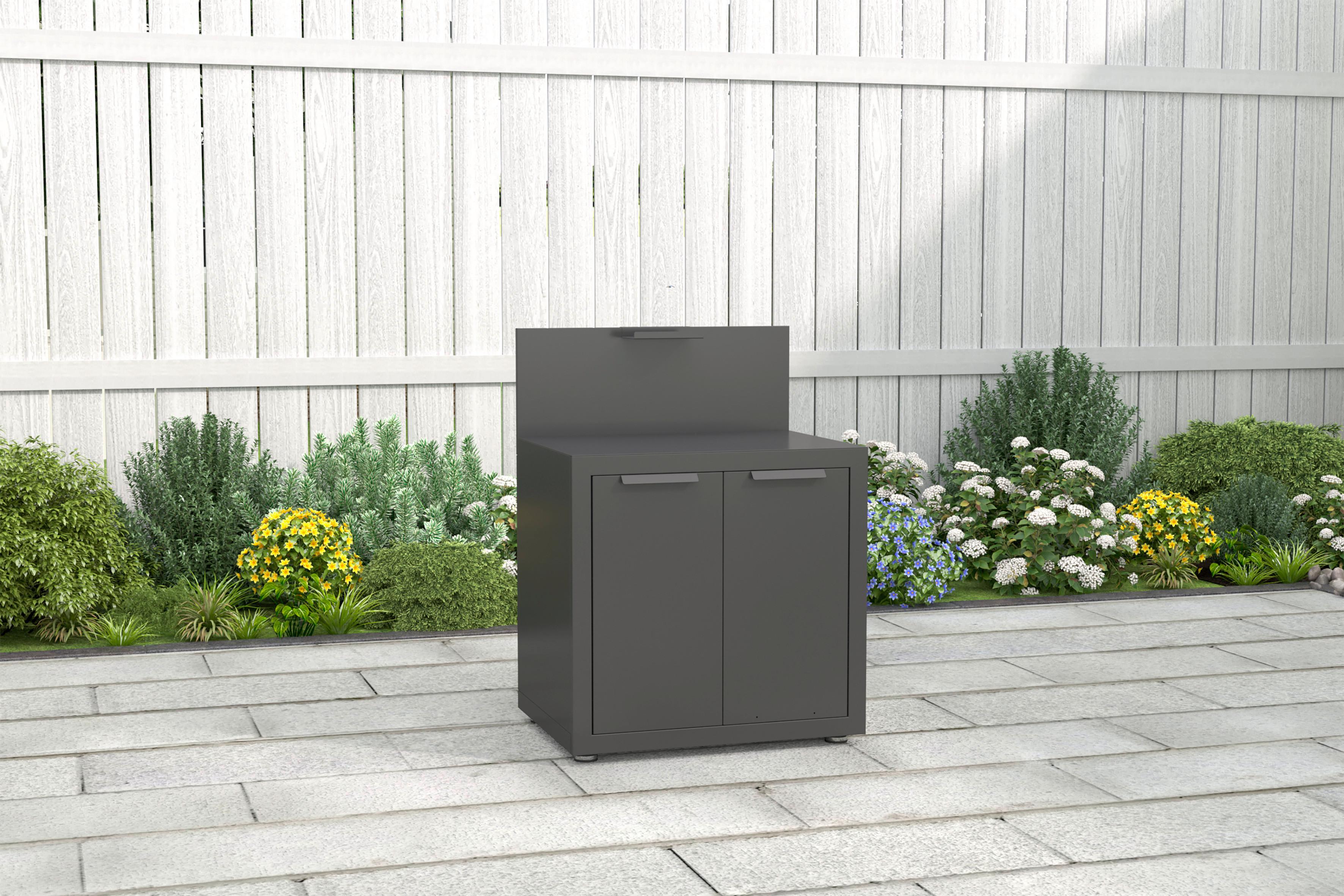 Outdoorküchenunterschank Origin Anthrazit Metall Gardenson Garten & Outdoor Anthrazit
