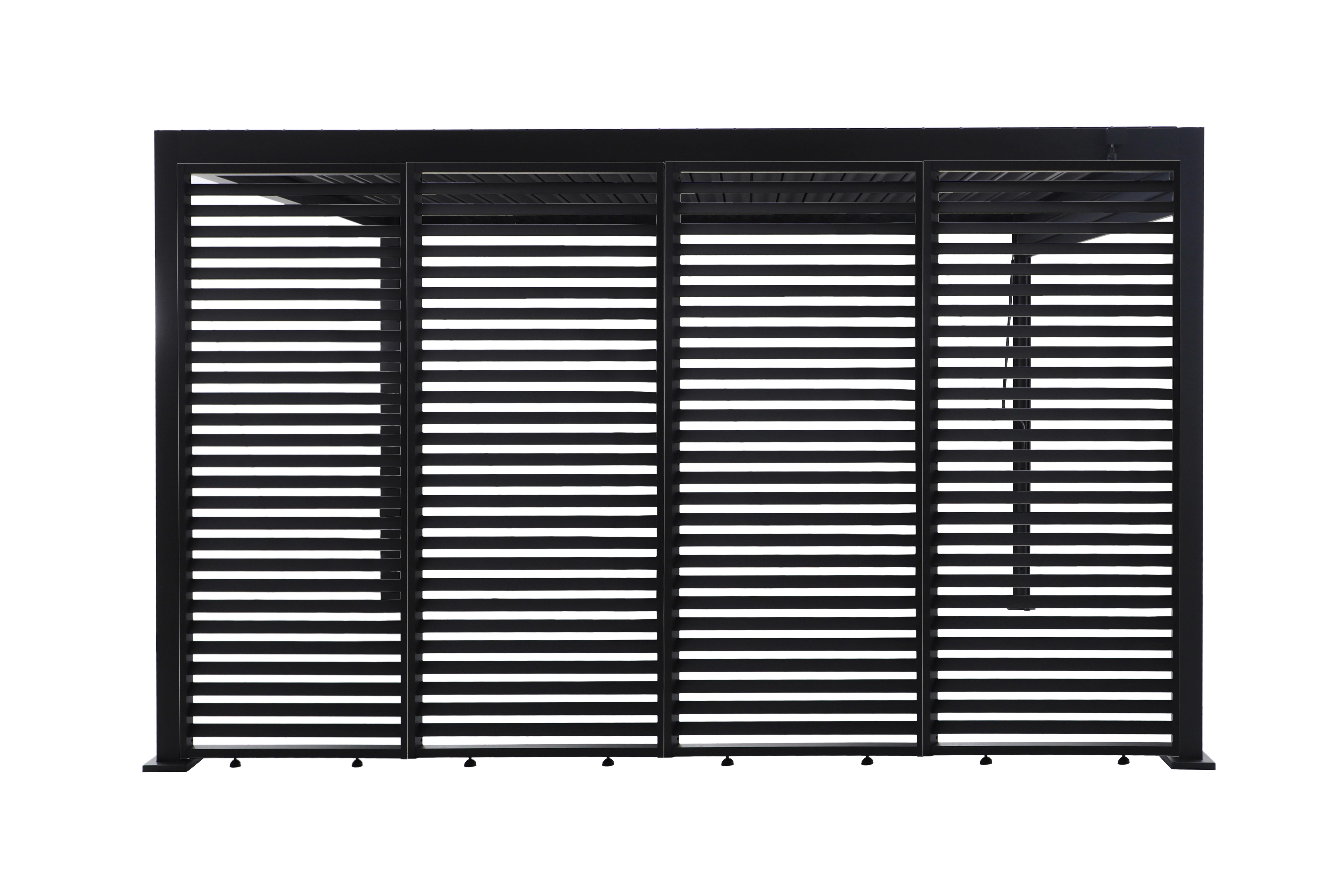 Wohnli Möbelsuche - Pergola-Seitenteil-Set Origin Lamellen Anthrazit 4er-Set