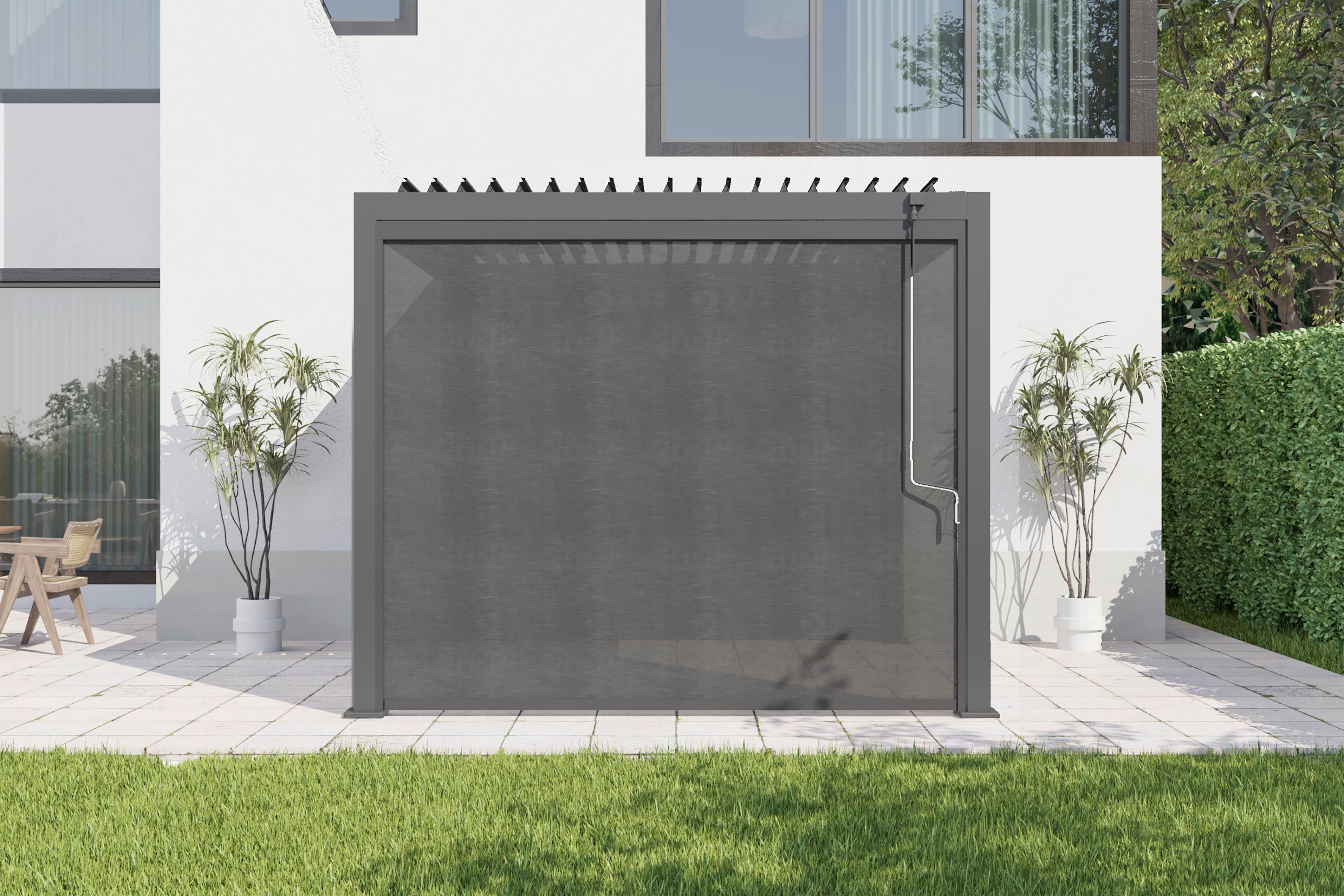Pergola-Rollo Anthrazit Textil Gardenson Garten & Outdoor > Sonnen- & Sichtschutz Anthrazit