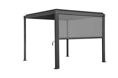 Pergola-Rollo Pergola Basic Anthrazit/Grau Metall, Textil Gardenson Garten & Outdoor > Sonnen- & Sichtschutz Anthrazit