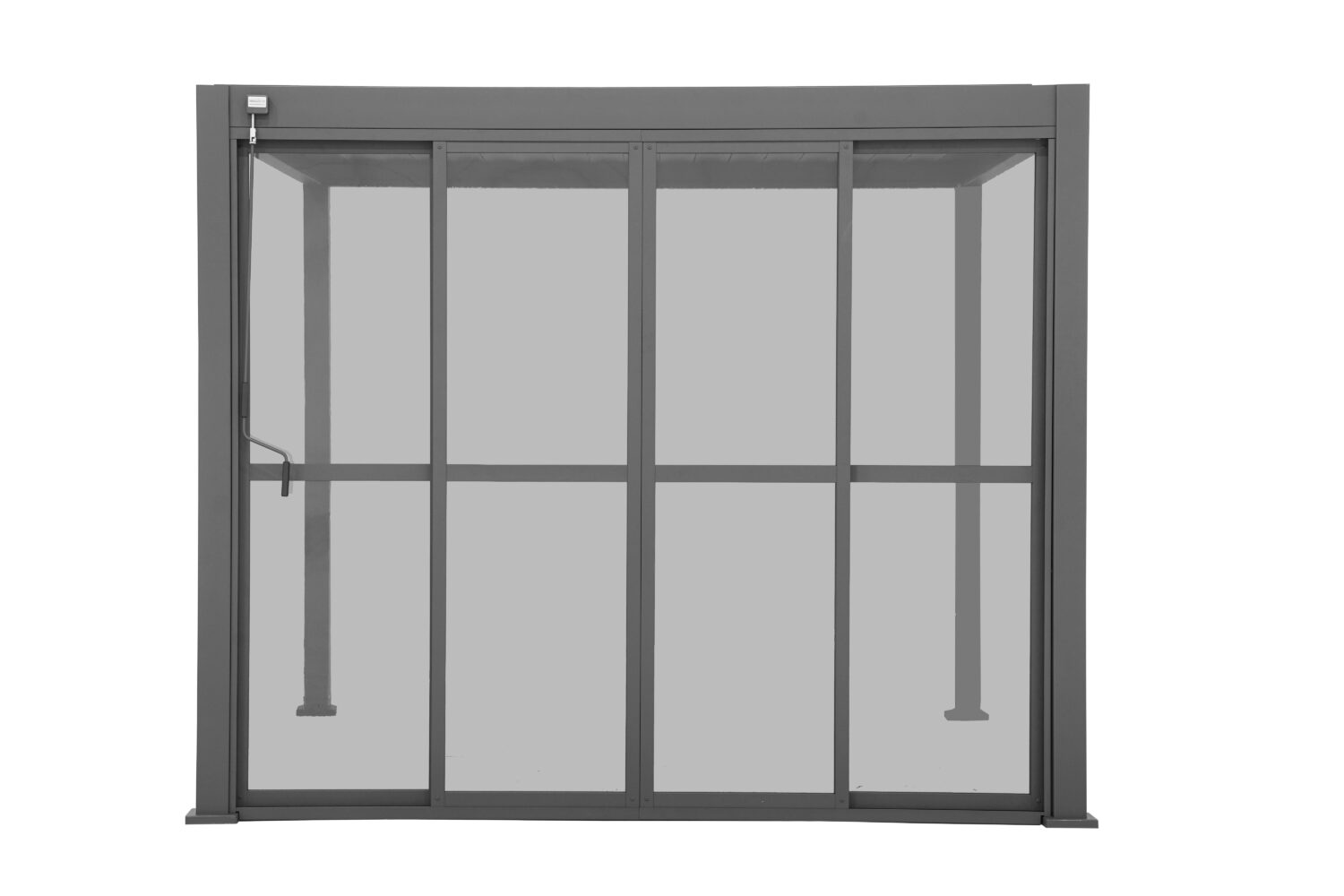 Wohnli Möbelsuche - Pergola-Seitenteil Sliding PC Wall ca. 360 cm Alu Anthrazit