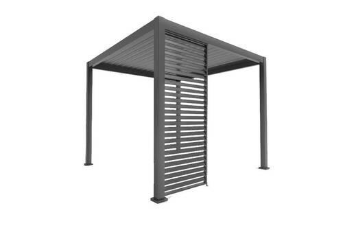 Pergola-Seitenteil Anthrazit Metall Gardenson Garten & Outdoor > Sonnen- & Sichtschutz Anthrazit